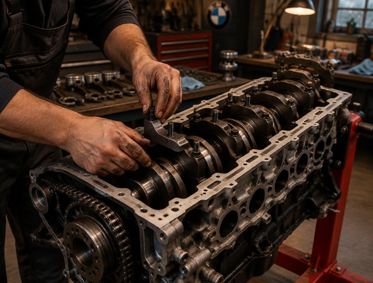 Rebuilding a BMW engine